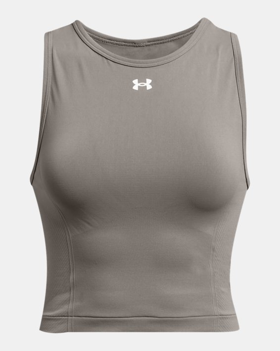 Women's UA Train Seamless Tank in Gray image number 3